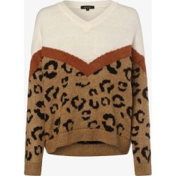 More & More - Sweter damski, beżowy. Brązowe swetry damskie More & More, bez wzorów, z dzianiny, eleganckie, bez rękawów, bez kaptura. Za 359,95 zł.