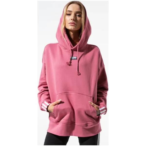 Adidas Bluza Vocal Hoodie , różowy, rozmiar L. Różowe bluzy damskie Adidas, s, w paski, z bawełny, bez rękawów, z kapturem. W wyprzedaży za 229,99 zł.