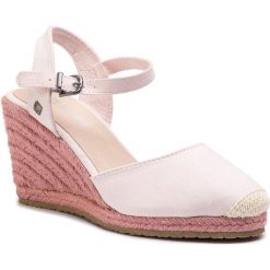 Espadryle BIG STAR - DD274A168 Pink. Różowe espadryle damskie marki BIG STAR, bez wzorów, ze skóry, bez obcasa, na obcasie. Za 119,00 zł.