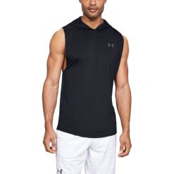 Under Armour Podkoszulek Czarny. Czarne podkoszulki męskie Under Armour, m, bez wzorów, z elastanu, bez kołnierzyka. Za 171,95 zł.