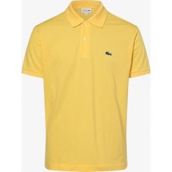 Lacoste - Męska koszulka polo, żółty. Żółte koszulki męskie Lacoste, s, z aplikacjami, z bawełny, klasyczne, polo, bez rękawów. Za 379,95 zł.