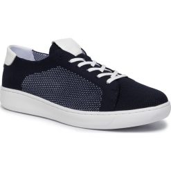 Tenisówki CALVIN KLEIN - Freeport Knit F1287 Dark Navy. Niebieskie półbuty męskie Calvin Klein, na co dzień, bez wzorów, z gumy, bez zapięcia. W wyprzedaży za 349,00 zł.