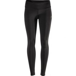 Legginsy treningowe damskie SPDF600 - CZARNY - Outhorn. Czarne spodnie damskie marki Outhorn, na zimę, z poliesteru, na fitness i siłownię. W wyprzedaży za 55,99 zł.