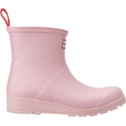 Hunter Kalosze Różowy. Różowe kalosze damskie Hunter, bez wzorów, z materiału. Za 378,95 zł.