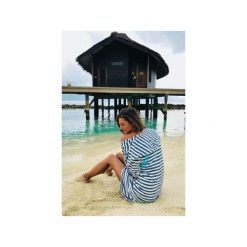 Aloha stripes. Szare bluzy damskie z kieszeniami marki Evokaii, s, z bawełny, z kapturem. Za 289,00 zł.