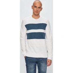 Only & Sons - Bluza. Białe bluzy męskie Only & Sons, s, bez wzorów, z bawełny, z okrągłym kołnierzem, bez rękawów, bez kaptura. W wyprzedaży za 59,90 zł.