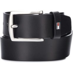 Tommy Hilfiger New Denton Pasek Czarny. Czarne paski męskie TOMMY HILFIGER, w paski, ze skóry. Za 175,95 zł.