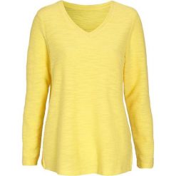Cellbes Sweter z fakturą jasnożółty female żółty 62/64. Żółte swetry damskie Cellbes, bez wzorów, z dzianiny, bez rękawów, długie, bez kaptura. Za 109,00 zł.
