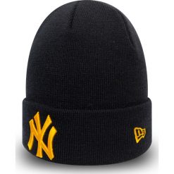 New Era - Czapka. Niebieskie czapki damskie New Era, bez wzorów, z dzianiny. Za 119,90 zł.