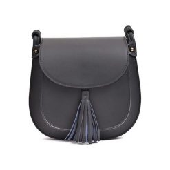 Torebka w kolorze czarnym - (S)24 x (W)22 x (G)6,5 cm. Czarne torebki klasyczne damskie Bestsellers bags, w paski, z materiału. W wyprzedaży za 249,95 zł.