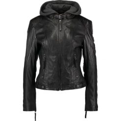 Gipsy CACEY Kurtka skórzana black. Czarne kurtki damskie marki Gipsy, xxl, z materiału. Za 519,00 zł.