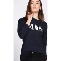 Granatowa Bluzka Brand New. Niebieskie bluzki damskie Multu, s, bez wzorów, bez kołnierzyka, z długim rękawem. Za 19,99 zł.