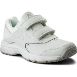 Buty Reebok - Work N Cushion 3.0 Kc BS9531 White/Steel. Białe buty sportowe damskie Reebok, bez wzorów, ze skóry, sportowe, na fitness i siłownię. W wyprzedaży za 149,00 zł.