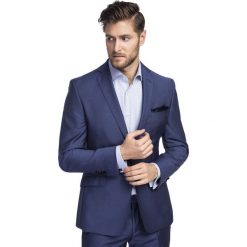 Marynarka MARCO 2 15-15MB. Niebieskie marynarki męskie Giacomo Conti, s, bez wzorów, z wełny, eleganckie. Za 1298,00 zł.