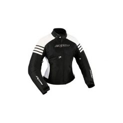 Kurtka tekstylia IXON ELECTRA kolor biały/czarny, rozmiar S. Czarne kurtki damskie IXON, s, bez wzorów, z tkaniny, bez kaptura. W wyprzedaży za 399,00 zł.