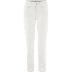 Jeansy damskie: Dżinsy "Powerstretch" 7/8 SLIM bonprix biały twill