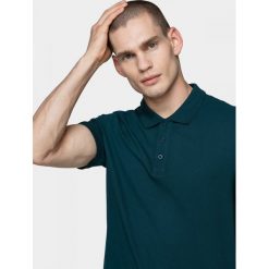 Koszulka polo męska TSM626 - denim - Outhorn. Koszulki męskie Outhorn, m, bez wzorów, z denimu, bez rękawów. W wyprzedaży za 39,99 zł.