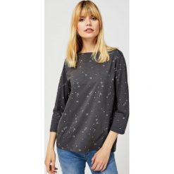 Bluzka w origami. Szare bluzki damskie Moodo, xl, w grochy, z bawełny, klasyczne. Za 29,99 zł.