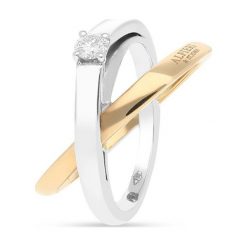 W.KRUK RABAT Złoty Pierścionek - złoto 750, Brylant 0,15ct,pomarańczowy szafir - ZEA/PB+73BK. Żółte pierścionki damskie W.KRUK, z szafirem, złote. W wyprzedaży za 6690,00 zł.