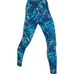 Legginsy sportowe, dł. 7/8, Level 1 bonprix kobaltowy z nadrukiem. Niebieskie spodnie damskie bonprix, z nadrukiem, z materiału, na fitness i siłownię. Za 59,99 zł.