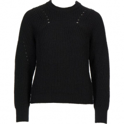 Sweter w kolorze czarnym. Czarne bez kategorii Gottardi, s, z wełny, z okrągłym kołnierzem. W wyprzedaży za 130,95 zł.