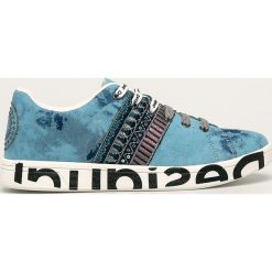 Desigual - Buty. Niebieskie buty sportowe damskie Desigual, bez wzorów, z gumy, sportowe. W wyprzedaży za 299,90 zł.