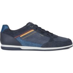 Geox Renan Tenisówki Niebieski. Niebieskie trampki męskie Geox, bez wzorów, ze skóry, bez zapięcia. Za 514,95 zł.