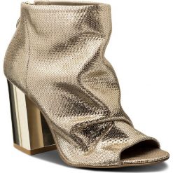 Buty zimowe damskie: Botki ROBERTO – 613 Złoto Oczka