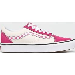 Vans - Tenisówki. Różowe trampki i tenisówki damskie marki Vans, bez wzorów, ze skóry, na sznurówki. Za 339,90 zł.