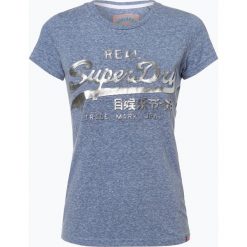 T-shirty damskie: Superdry – T-shirt damski, niebieski