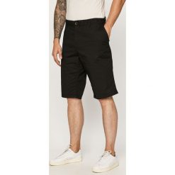 Tom Tailor Denim - Szorty. Czarne spodenki i szorty męskie TOM TAILOR DENIM, bez wzorów, z elastanu, casualowe. Za 129,90 zł.