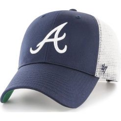 47brand - Czapka Atlanta Braves. Szare czapki męskie 47brand, bez wzorów, z tkaniny. Za 89,90 zł.