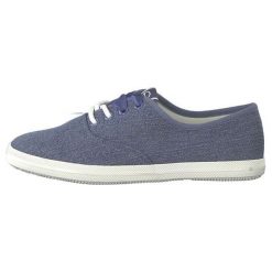 Tamaris Damskie trampki 1-1-23609-22 -807 Navy Jeans (rozmiar 38). Niebieskie trampki i tenisówki damskie Tamaris, bez wzorów, z jeansu, na sznurówki. W wyprzedaży za 105,00 zł.