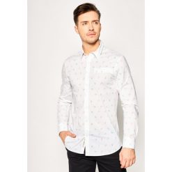 Koszula Guess Ls Sunset Shirt M02H20 W8BX0. Białe koszule męskie Guess, xl, z aplikacjami, z bawełny, casualowe, bez kołnierzyka, bez rękawów. W wyprzedaży za 239,00 zł.