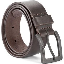 Pasek Męski WRANGLER - Kabel Buckle W00108185 85 Brown. Pomarańczowe paski męskie Wrangler, w paski, ze skóry. W wyprzedaży za 149,00 zł.
