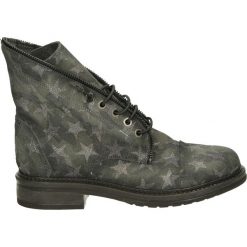 Botki - 63A006 GRI470. Szare botki damskie skórzane Venezia. Za 279,00 zł.