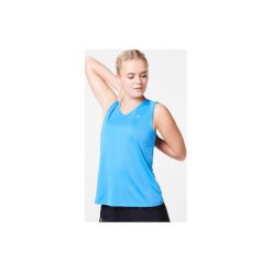 Koszulka Do Biegania Bez Rękawów Damska Run Dry Niebieska. Niebieskie bluzki damskie KALENJI, l, bez wzorów, z poliesteru, bez kołnierzyka, bez rękawów. Za 19,99 zł.