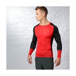 T-shirty męskie: Koszulka Reebok Spnt M Ls Comp ChiRed (Z95105)