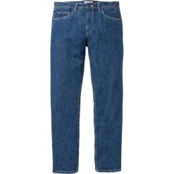 Dżinsy Slim Fit Straight bonprix niebieski "stone”. Niebieskie jeansy męskie bonprix, m, bez wzorów. Za 79,99 zł.