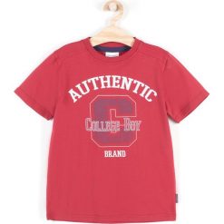 Coccodrillo - T-shirt dzicięcy 122-158 cm. Różowe t-shirty męskie z nadrukiem marki COCCODRILLO, z bawełny, z okrągłym kołnierzem. W wyprzedaży za 34,90 zł.