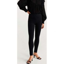 Mango - Legginsy Avanti. Zielone spodnie damskie Mango, z elastanu. W wyprzedaży za 49,90 zł.