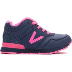 Granatowe Buty Sportowe Peppy. Niebieskie buty sportowe dziewczęce marki Born2be, z materiału, z okrągłym noskiem, na zamek. Za 59,99 zł.