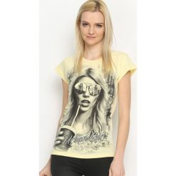 Bluzki, topy, tuniki: Żółty T-shirt Urban Girl