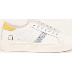 D.A.T.E. - Buty Vertigo Calf. Białe buty sportowe damskie D.A.T.E., bez wzorów, z gumy, sportowe. W wyprzedaży za 399,90 zł.