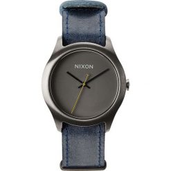 Zegarki damskie: Zegarek damski Gunmetal Navy Nixon Mod Leather A4281893