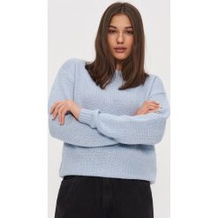 Sweter o ryżowym splocie - Niebieski. Niebieskie swetry damskie House, s, bez wzorów, ze splotem, bez rękawów, bez kaptura. Za 69,99 zł.