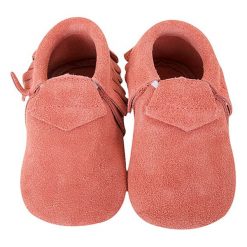 Buciki niemowlęce: Skórzane buty niemowlęce „Original” w kolorze koralowym