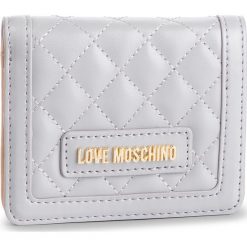 Mały Portfel Damski LOVE MOSCHINO - JC5614PP17LA0001 Grigio. Szare portfele damskie Love Moschino, bez wzorów, ze skóry ekologicznej. W wyprzedaży za 269,00 zł.