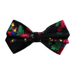 Mucha / Muszka Męska - Folk Black. Czarne muszki męskie KitschVintage, bez wzorów, z materiału. Za 69,00 zł.