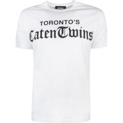 Dsquared2 T-shirt. T-shirty męskie Dsquared2, z nadrukiem, z tkaniny, z okrągłym kołnierzem. Za 599,00 zł.